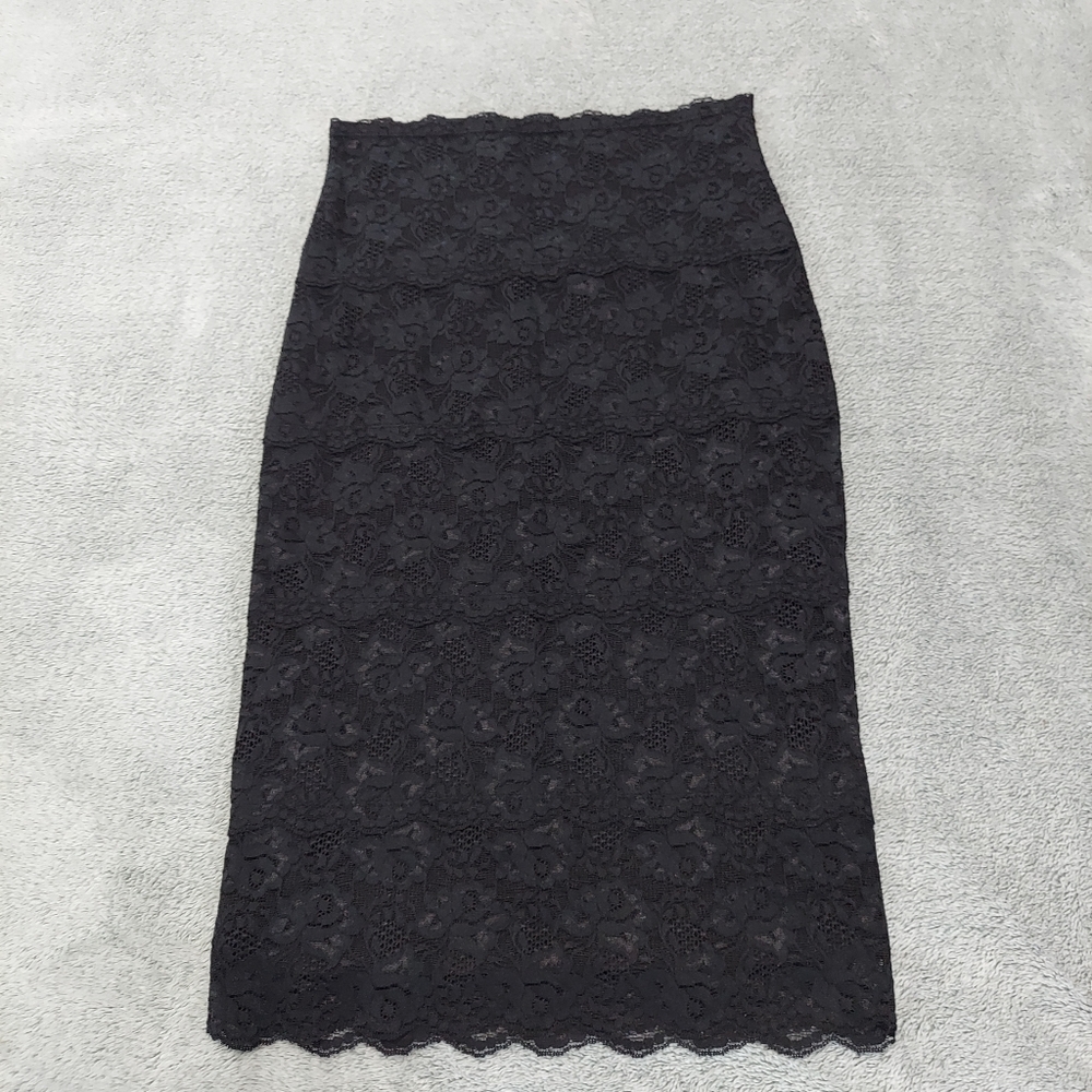 Guess by Marciano Black Lace Skirt